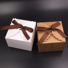 Caixa de presente clássica artesanal artesanal artesanal artesanal papel marrom branco faça você mesmo estilo retrô caixas para presente e embalagem 2024 - compre barato