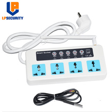 SC4 GSM SMS Wireless 4 Outlets Smart Switch Power Plug socket module controller y temperature sensor optional 10A 2024 - buy cheap