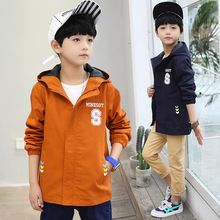 Boys jacket spring 2021 new Korean version of the big children's tide children's windbreaker boy casual Outerwear 2024 - buy cheap