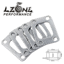 LZONE - (5PCS/LOTS) T3 ALUMINUM TURBO CHARGER INLET MANIFOLD FLANGE DOWN PIPE GASKET JR4951 2024 - buy cheap