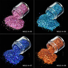 10ml Mirror Effect Holographic Chrome Powder Nail Art Glitter Powder,Paillettes Nail Art Bling Pigment For Glitter Polish 1BOX 2024 - buy cheap