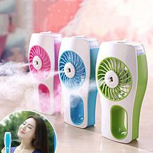 1PC High Quality Handheld USB Fan with Water Mist Spray Bottle Summer Travel Mini Cooling Fan for Home Office Outdoor 3 Colors 2024 - buy cheap