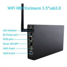 3.5 Inch USB 3.0 HDD Hard Drive Enclosure Case With WiFi NAS Share Network Storage up to 6TB 2024 - buy cheap