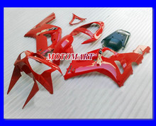Набор обтекателей литьевой формы для KAWASAKI Ninja ZX6R 03 04 ZX6R 636 2003 2004 Горячий красный ABS Обтекатели набор + подарки SQ54 2024 - купить недорого