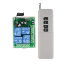 12 V 4CH Canal 315 Mhz 433 Mhz Interruptor De Iluminação do Controle Remoto Sem Fio Com 100-1000 M de Comprimento DistanceTransmitter