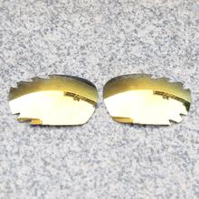 E.O.S Polarized Enhanced Replacement Lenses for Oakley Jawbone Vented Sunglasses - 24K Gold Polarized Mirror 2024 - buy cheap