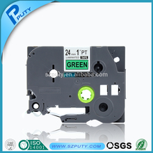 PUTY compatible tz751 tze-751 TZe751 black on green 24mm*8m label tapes for PT330 350 P700 750W 1400 P-touch label printer tz751 2024 - buy cheap