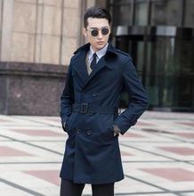 Autumn mens trench coats man double breasted long coat men business 2020 spring clothes slim fit overcoat men plus size S - 9XL 2024 - buy cheap