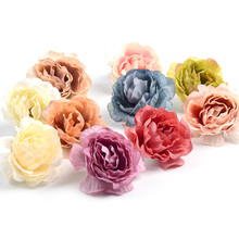 10pcs 4.5cm Carnation Artificial Silk Rose Flower Heads For Home Wedding Decoration DIY Scrapbooking Gift Box Craft Fake Flowers 2024 - buy cheap