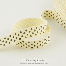 F039#- 12 wholesale mini.order is $5(mix order) 1.5CM width little dot label Zakka cotton ribbons sewing tapes L&Z sewing studio 2024 - compre barato