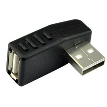 Adaptador de extensión de macho A hembra USB 2,0, ángulo izquierdo de 90 grados, conector USB 2,0 A M/F macho A hembra, para ordenador 2024 - compra barato