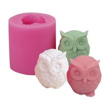 Moldes de silicona para jabón 3D en forma de búho, hechos a mano, DIY, para jabón, vela, manualidades, regalo para amigos, 1 Uds. 2024 - compra barato