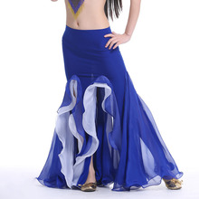 Falda de danza del vientre para mujer, vestido de cosplay profesional de 9 colores, falda larga de danza del vientre, ropa Oriental Cosutme 2024 - compra barato