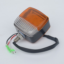 Luces intermitentes LED de advertencia de doble cara, 12V, 24V, 85MM, blanco y amarillo, 1 unidad 2024 - compra barato