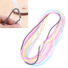 1 Set 10x Colorful Spiral Phone USB Data Charging Cable Cord Wrap Protector Winder 2024 - buy cheap