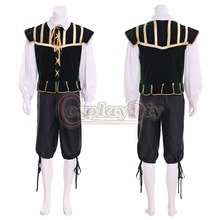 Cosplaydiy feito sob encomenda medieval dos homens cosplay traje adulto renascentista doublet traje do vintage l320 2024 - compre barato