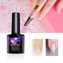 Gel de extensión de uñas acrílicas, esmalte de Gel de construcción rápida, 6 colores, rosa claro, Nude, UV, Camuflaje, 12ml 2024 - compra barato