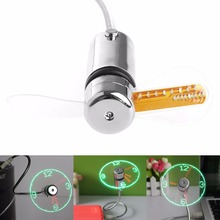 Qiang-ventilador de reloj con función de visualización de tiempo intermitente, LED, alimentado por USB, Flexible, refrigeración de 40CM 2024 - compra barato
