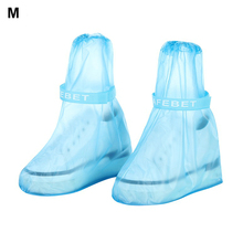 Waterproof Protector Shoes Cover PVC Thicken Outdoor Rainboots Children Adult Covers High-Top Non-Slip Overshoes Reusable 2024 - buy cheap