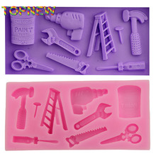 Mini Repair Tools Fondant Silicone Mold DIY Cake Decorating Tools 1996 2024 - buy cheap