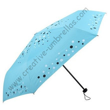 Free shipping,6k fiberglass bag umbrellas,three fold  umbrellas,hand open,windproof,UV protecting,supermini,pocket umbrellas 2024 - buy cheap