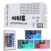 10set/lot led music controller DC12-24V 24key ir remote controller wireless LED Music Sound Control for RGB LED Strips 2024 - buy cheap