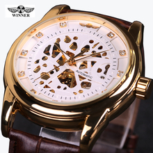 Winner Royal Diamond Design Black Gold Watch Montre Homme Mens Watches Top Brand Luxury Relogio Male Skeleton Mechanical Watch 2024 - buy cheap