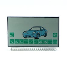 Tela lcd para controle remoto starline a9, tela lcd com tela para controle remoto, corrente de chaveiro, versão russa, sistema de alarme de carro bidirecional 2024 - compre barato