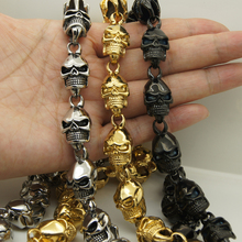 cool skull link men/boy 316L stainless steel chain necklaces & pendants men jewelry punk 2024 - buy cheap