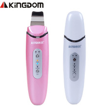 KINGDON-Estiramiento Facial EMS 3 en 1 para la piel, masajeador limpiador Facial ultrasónico con vibración de alta Limpieza Profunda, iones galvánico 2024 - compra barato