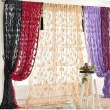 Butterfly Pattern Embroidery Door Curtain Window Tassel String Room Curtain Divider Scarf Curtain For Living Room Bedroom 2024 - buy cheap