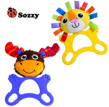 Sozzy-muñeco de peluche para bebé, juguete educativo de animales, León, ciervo, puzle infantil, títere, 15x20cm, gran oferta 2024 - compra barato