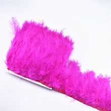 5yards/lot Rose Red Marabou/Pheasant Feather ribbon trim 10-15cm decor feathers for jewelry making diyFeathers for crafts plumes 2024 - buy cheap