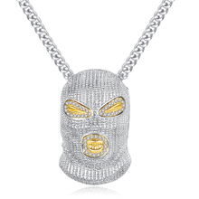 Cinily-colar de pingente, ouro e prata banhado a ouro, rosto humano, zircônio, venda por atacado, para mulheres, joias, tamanhos 21, 2/4 "-23" 2024 - compre barato