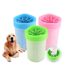 Dog Paw Cleaner Cup Soft Silicone Combs Portable Pet Foot Washer Cup Paw Clean Brush Quickly Wash Dirty Cat Foot Cleaning Bucket 2024 - buy cheap