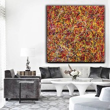 Large decor # Oil Painting on Canvas abstract art wall home decor drip style,Modern art oilpainting, Abstract acrylic painting 2024 - buy cheap