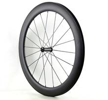 700C full carbon front wheels 60mm depth 25mm width clincher/Tubular Road bike carbon front wheelset with 3K matte finish 2024 - buy cheap