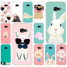 201FG Lovely Cartoon Animal Dog Pig   Soft Silicone Tpu Cover phone Case for Samsung a3 2016 a5 2017 a6 plus a7 a8 2018 s6 7 8 9 2024 - buy cheap