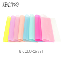 22cm*30cm 8pcs/set Jelly Synthetic Leather Fabric Transparent PVC Vinyl Fabric for DIY Hair Bow Bags Handmade Crafts Material 2024 - buy cheap