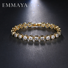EMMAYA Top Quality Exquisite Round Cz Bracelet Rose Gold-Color Bracelet Austrian Crystals Jewelry Big Discount 2024 - buy cheap