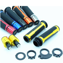 6 Colors Available Motorcycle Handle Bar Grip Aluminium Alloy Rubber Handlebar Grip Top Quality Scooter Motorcycle Accessories 2024 - buy cheap