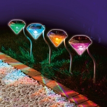 4pcs/lot Waterproof Outdoor Solar Power Lawn Lamps LED Spot Light Garden Path Stainless Steel Solar Landscape Garden Luminaria 2024 - buy cheap