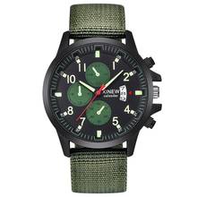 Fashion Sport Nylon Band Calendar Men Round Casual Quartz Wrist Watch Gift  Relogio Masculino watch 2024 - buy cheap