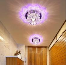 Luz de techo led de 5W para pasillo, luces modernas y cortas de cristal para AC220-240V, pasillo, iluminación para el hogar, 2017 2024 - compra barato