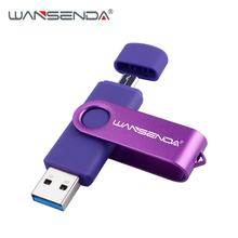 New WANSENDA Usb 3.0 OTG Pen Drive Smart Phone usb flash drive 16GB 32GB 64GB 128GB 256GB High Speed Pendrive Usb Memory Stick 2024 - buy cheap