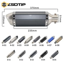 ZSDTRP Universal Motorcycle dirt bike exhaust escape Modified Scooter AK Exhaust Muffle Fit for most motorcycle ATV 2024 - buy cheap