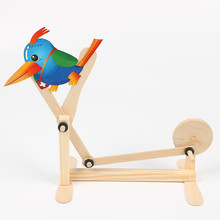 Modelo de madera de pájaro carpintero, Ciencia y Tecnología, pequeña producción, experimentos científicos, juguetes de madera 2024 - compra barato