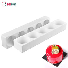 New 1 Piece Cylinder Pudding Mousse Cake Mold For Baking Home Party Silicone Mould DIY Baking Christmas Wedding Moldes 2024 - buy cheap