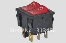high quality twin rocker switch,6 pins,ON-OFF,WITH lamp 2024 - buy cheap