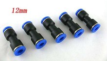 Free Shipping 100PCS/LOT 12mm to 12mm Push In Nylon Straight Quick Fitting for Pneumatic Tube 2024 - buy cheap
